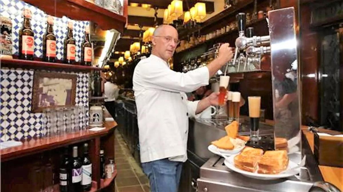 Gabriel Fort, en uno de los tiradores de El Vaso de Oro.