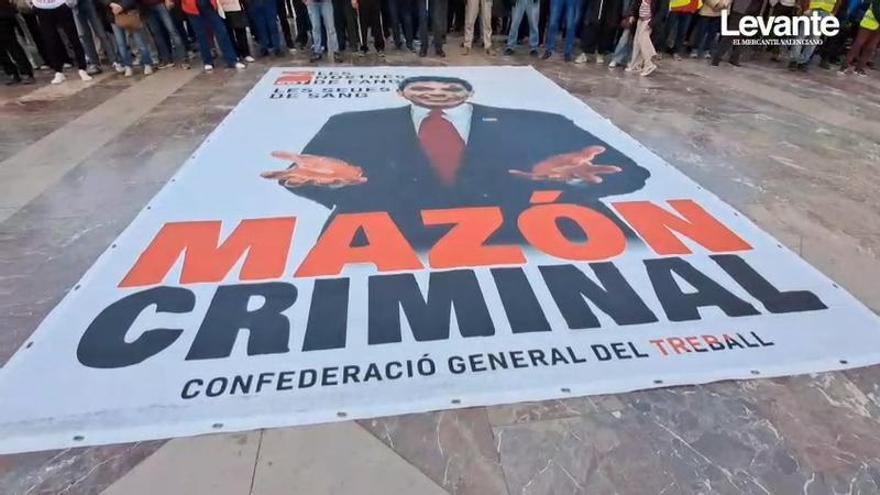 Nueva manifestación contra Carlos Mazón por su gestión en la dana