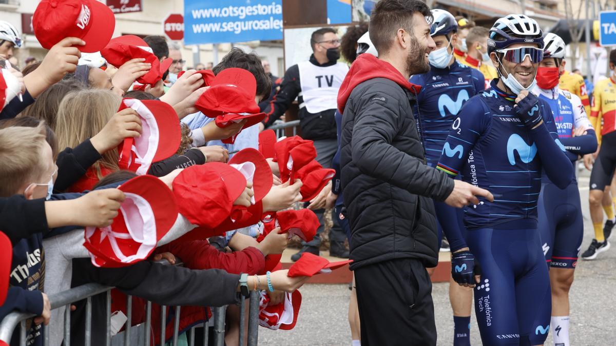 Alejandro Valverde no toma la salida de la sexta etapa de la Volta