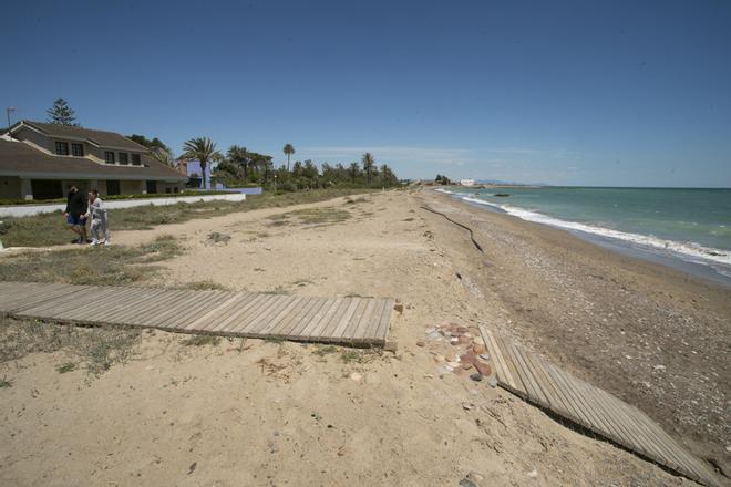 Estado de las playas al norte de Sagunt en vísperas de la temporada de baño