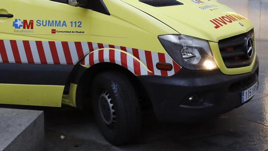 Una ambulancia en Madrid.