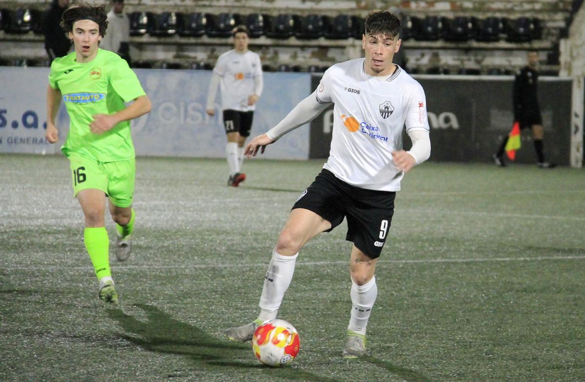 El Ontinyent 1931 en el último partido en el Clariano ante el Recambios Colón.