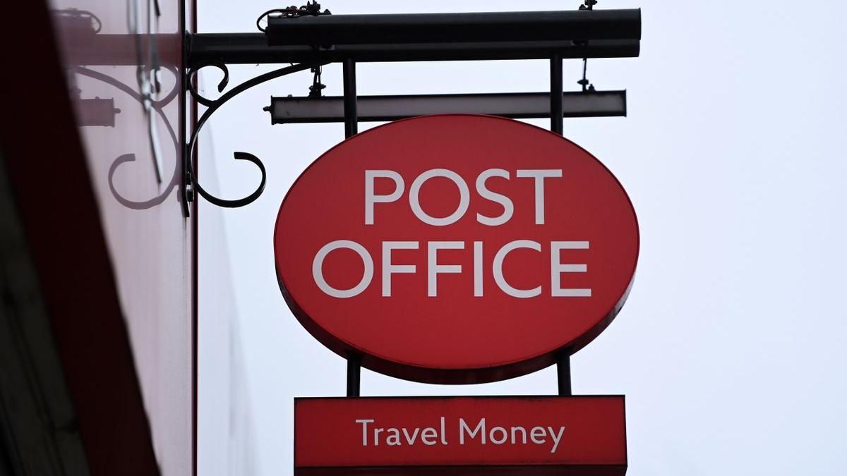 El cartel de un Post Office en Londres.
