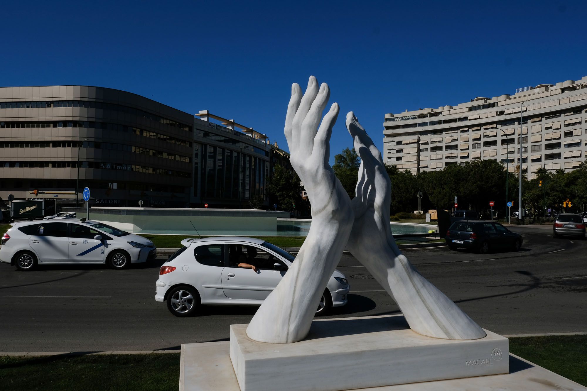 Inauguración de la nueva fuente de la plaza de la Solidaridad