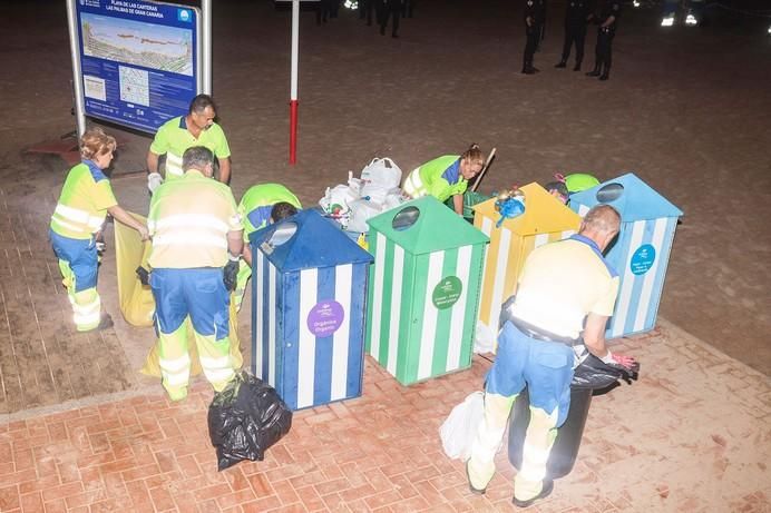 Operativo de limpieza por la Noche de San Juan