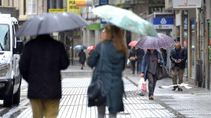 La jornada de ayer fue la número 74 de todo el año con precipitaciones en la ciudad. // G. Santos