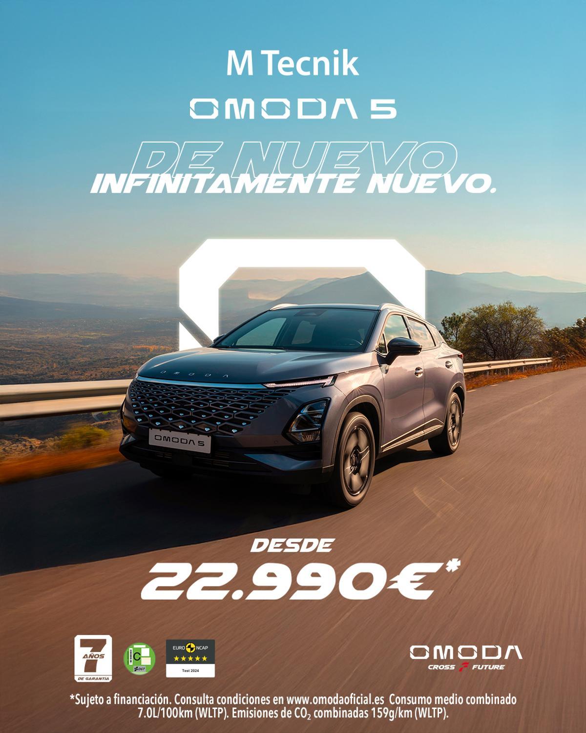 Aprovecha la promoción de M Tecnik con el OMODA 5 si estás buscando un coche que combina innovación, seguridad y eficiencia