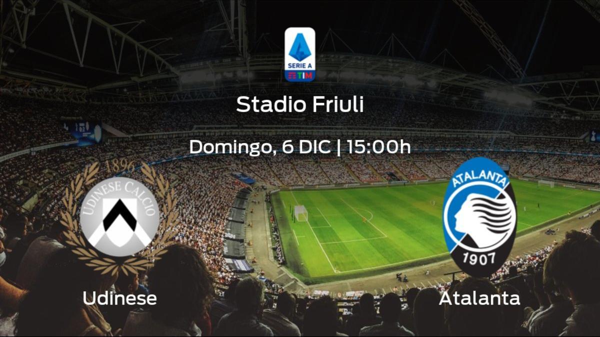 Jornada 10 de la Serie A: previa del encuentro Udinese - Atalanta