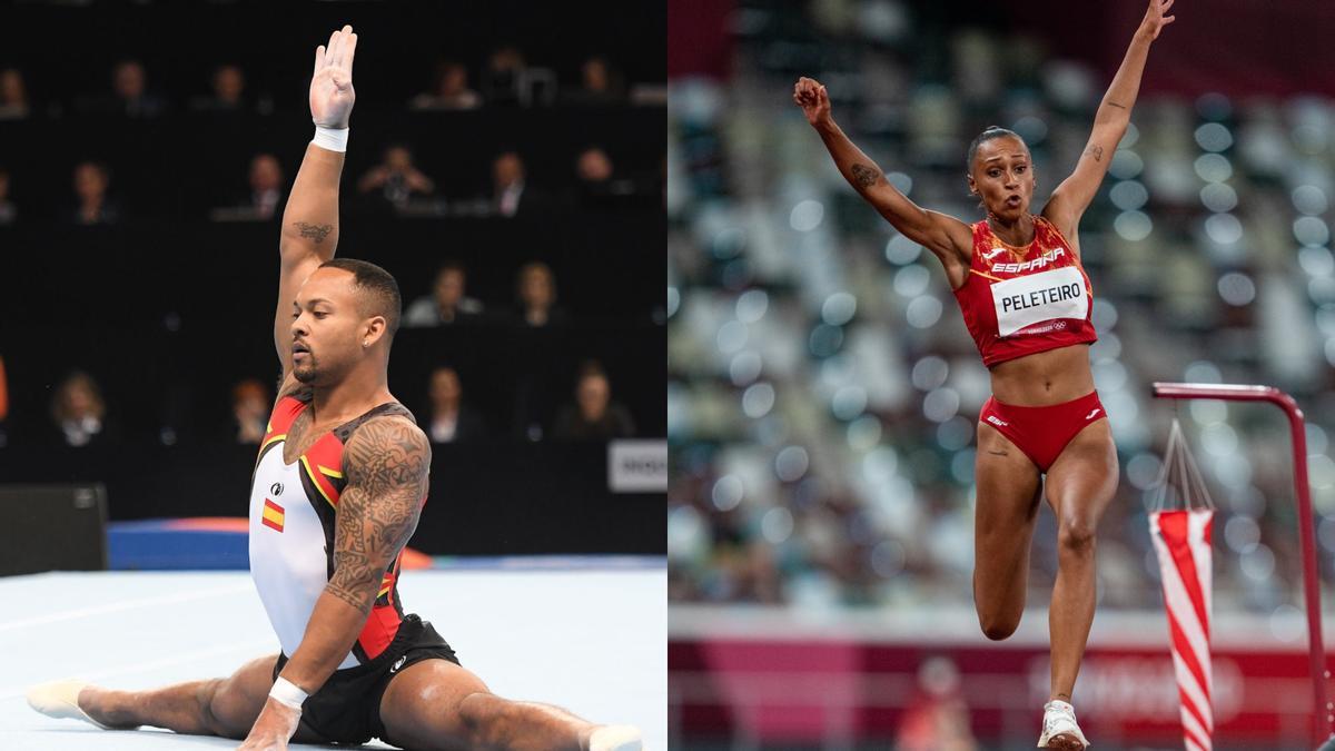 Ray Zapata, medalla de plata, y Ana Peleteiro, medalla de bronce.