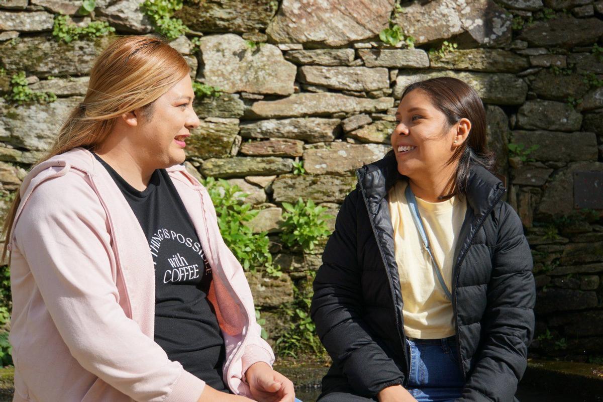 Bianka Rodríguez y Marcella Hernández, activistas salvadoreñas por los derechos LGTB, en Bonaval