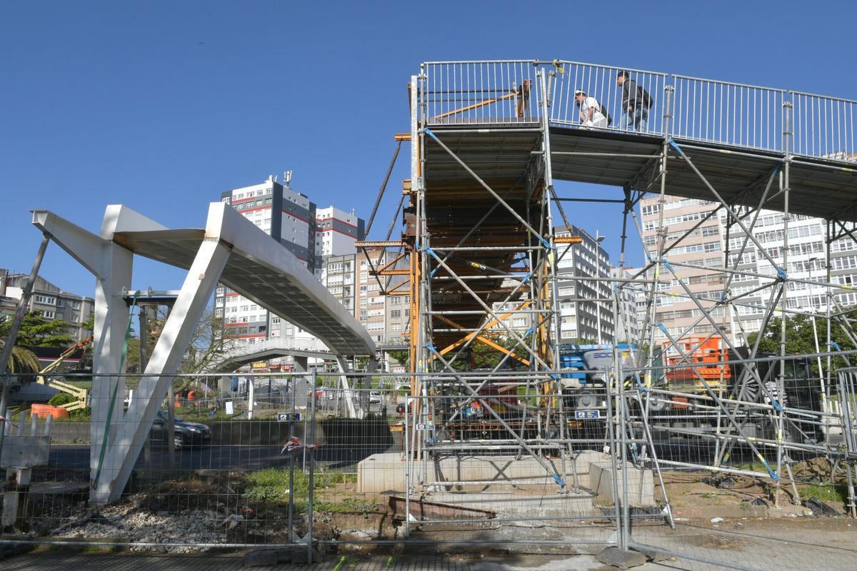Avanza la obra para colocar la nueva estructura, que provocará nuevos cortes de tráfico este miércoles en horario nocturno.