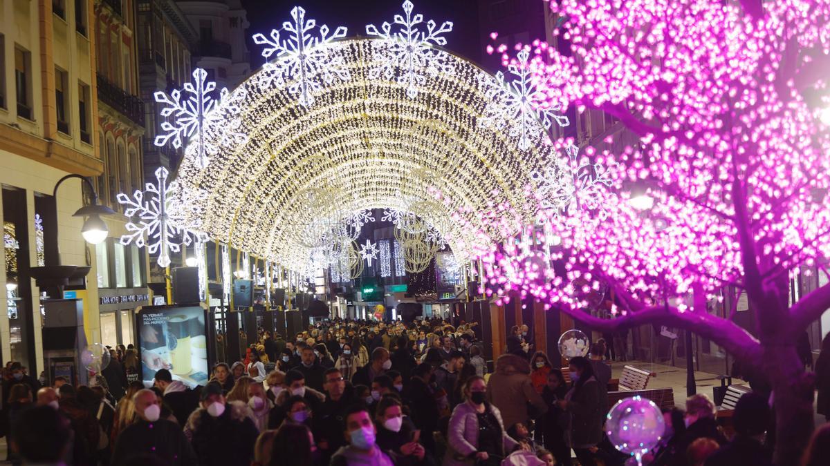 Luces de navidad en Oviedo