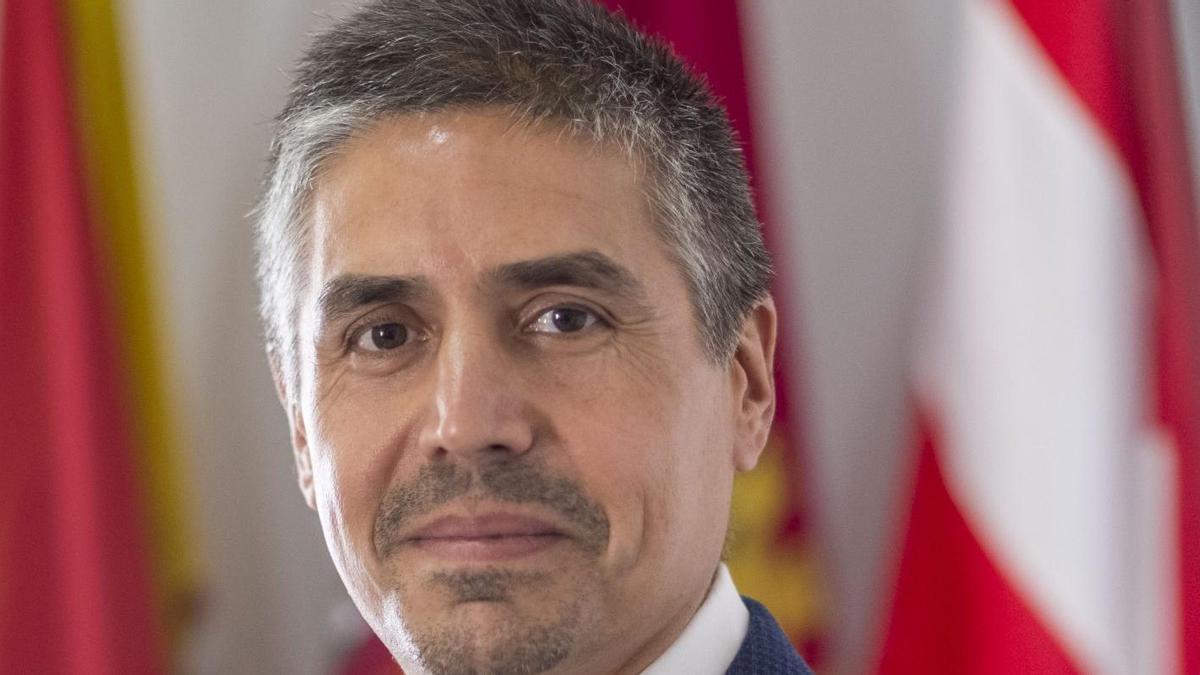 El líder de MC, Jesús Giménez Gallo, este miércoles en su despacho del Palacio Consistorial.