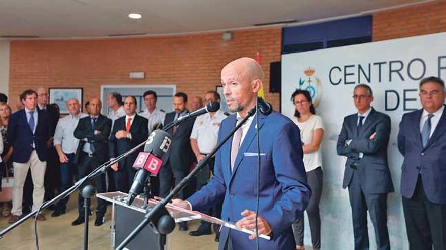 El director de la cárcel, Gustavo Villas, ayer.