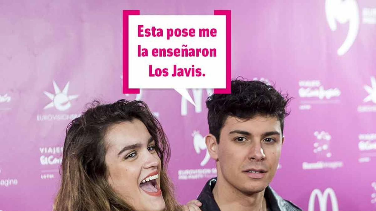 Amaia y Alfred en la fiesta de Eurovisión celebrada por España