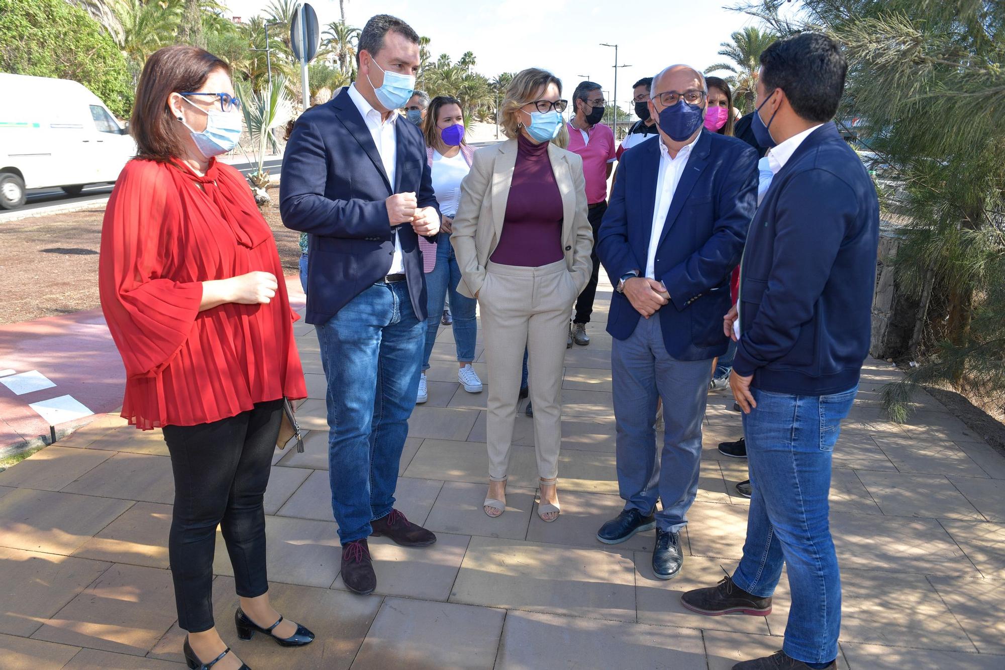 Inauguración de la Avenida de la Unión Europea en San Agustín