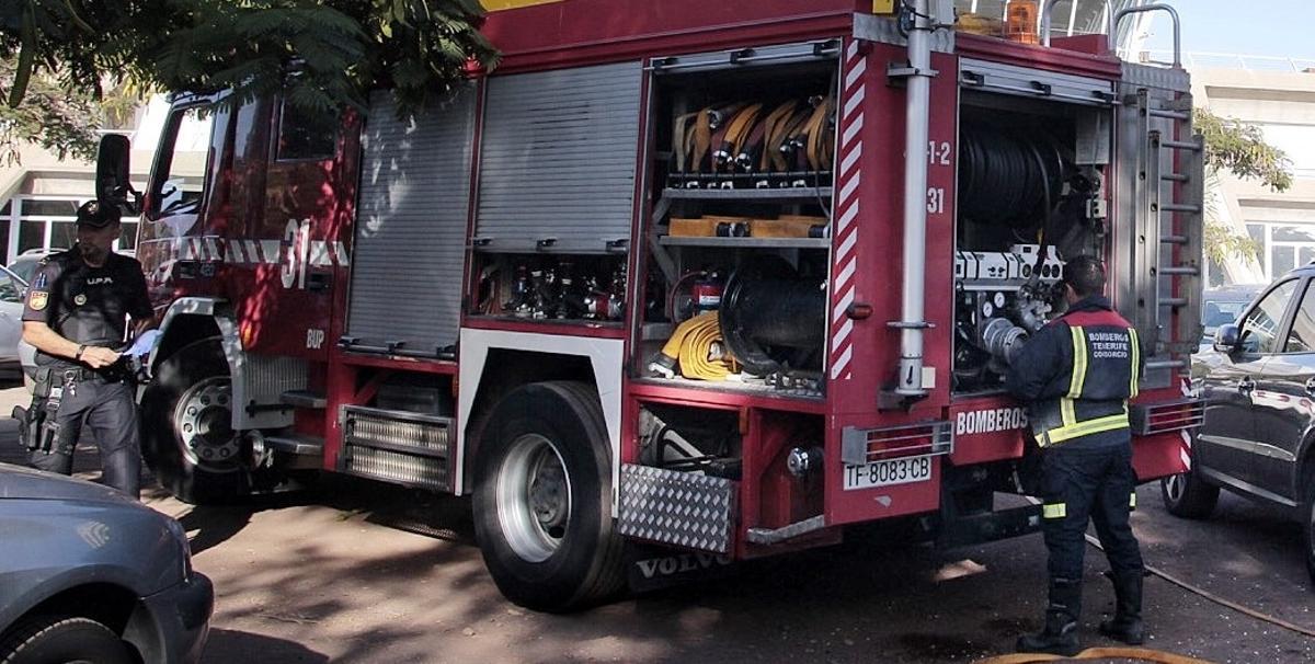 Bomberos en Santa Cruz de Tenerife