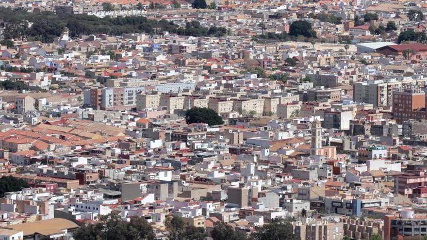 Vista aérea del barrio cartagenero de San Antón, en una imagen de archivo.