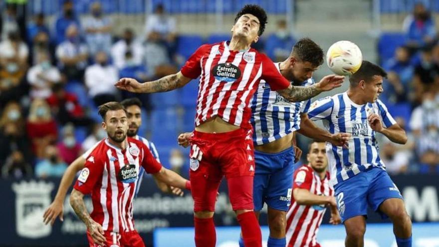 Imagen del Málaga-Lugo de la primera vuelta en La Rosaleda.