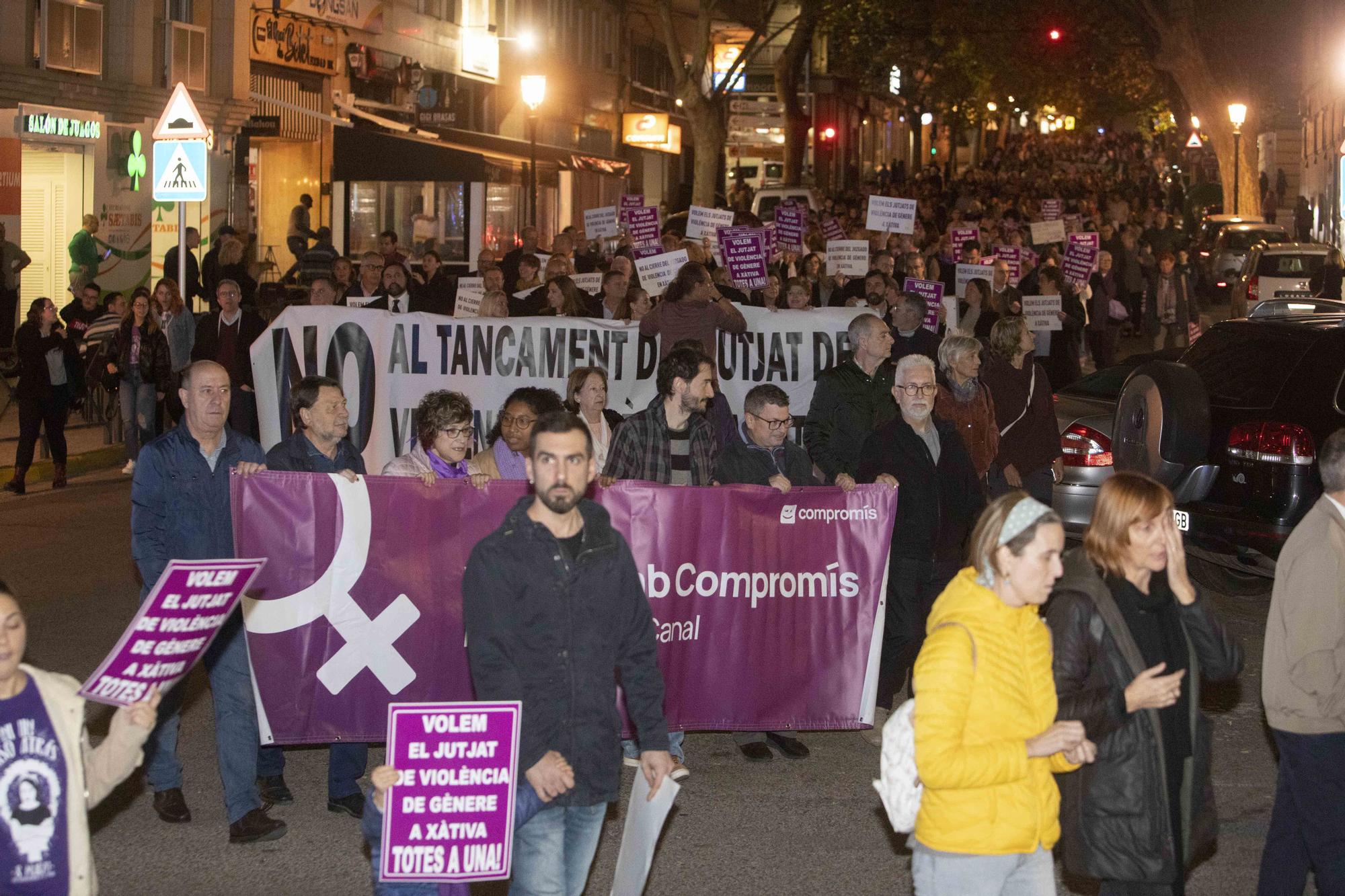 Xàtiva se une para reivindicar la permanencia del juzgado de violencia de género