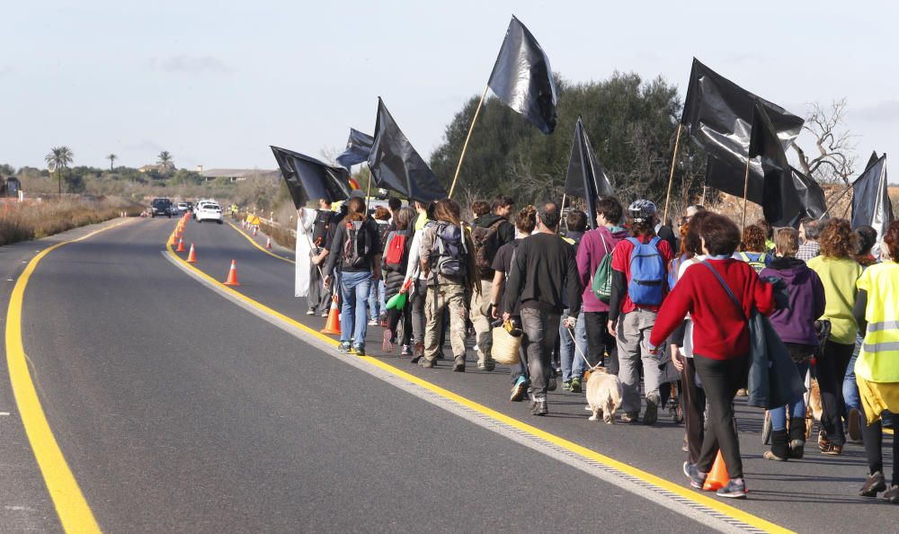 Protest gegen Schnellstraße Campos-Llucmajor