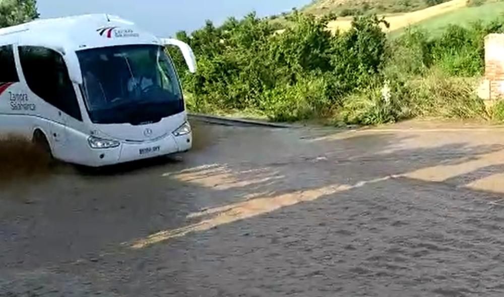 Tromba de agua en Peleas de Arriba