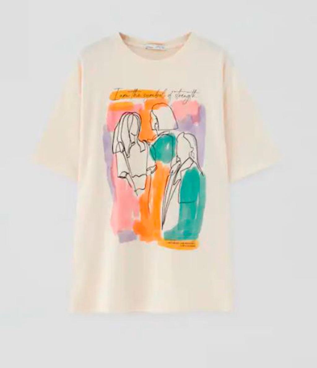 Camiseta colores de Pull&Bear (precio: 9,99 euros)