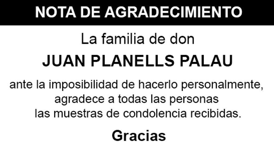 Nota Juan Planells Palau