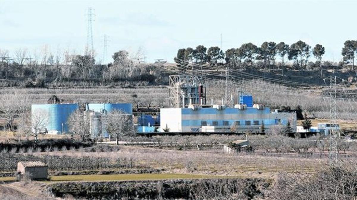 Tratamiento de purines 8 Instalaciones de cogeneración y secado de la planta Tracjusa de Juneda, en las Garrigues.