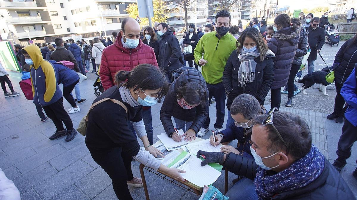 L’AFA va recollir firmes reclamant millores, el  novembre del 2021.