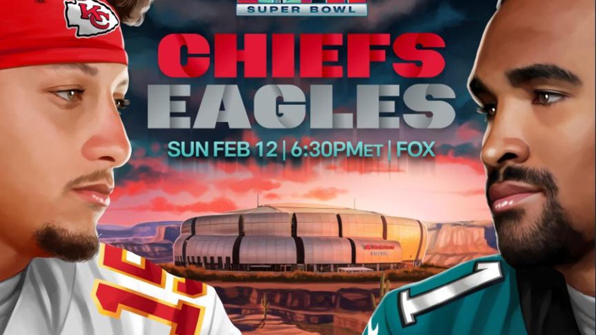 Eagles y Chiefs se medirán en la Super Bowl LVII
