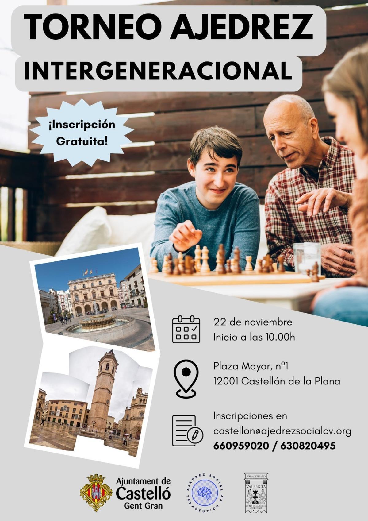 Información sobe el torneo organizado por el Ayuntamiento de Castelló.