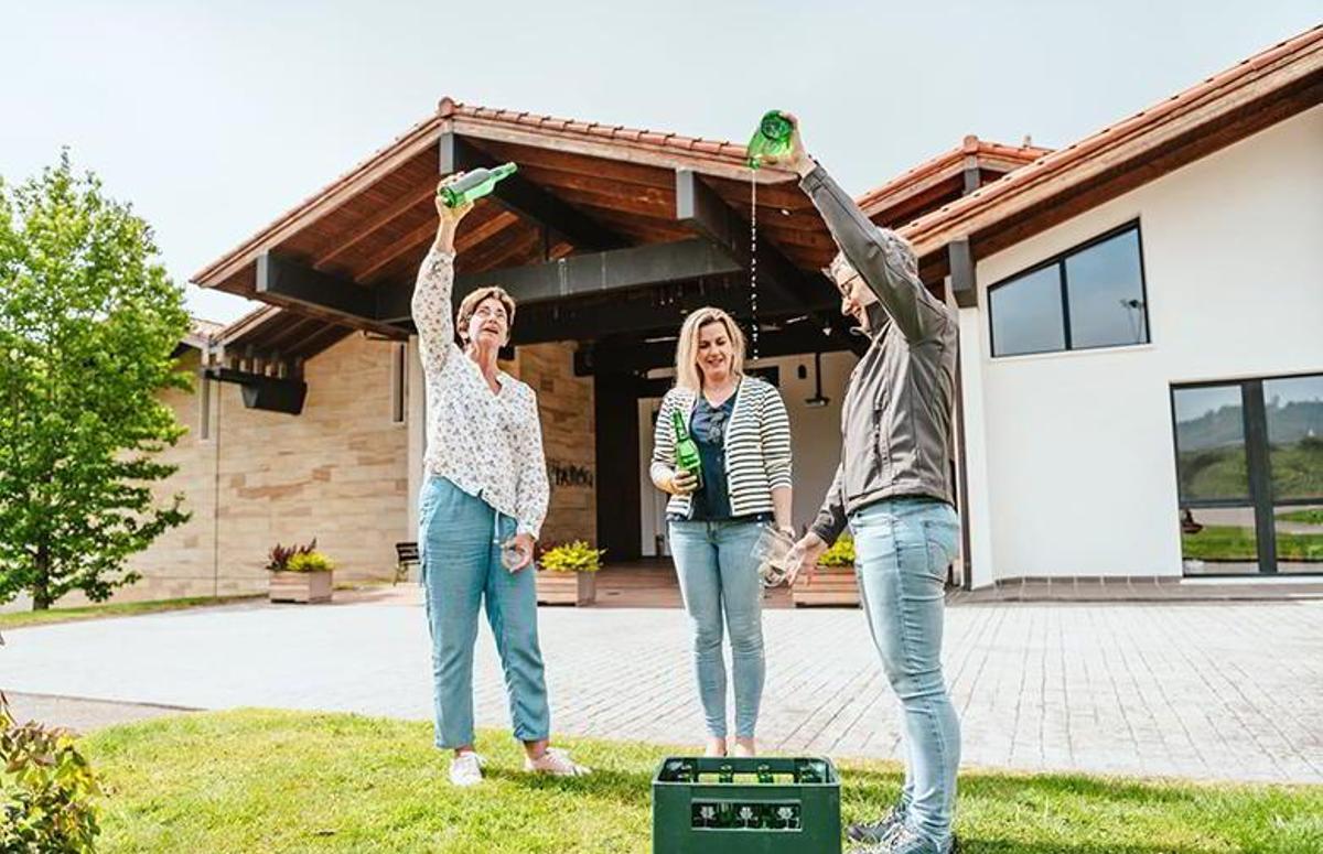 Escanciado de sidra natural