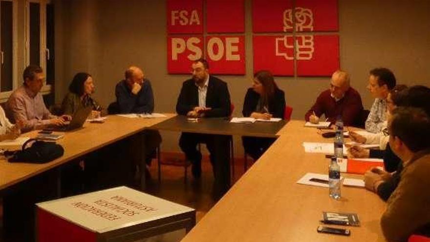 Reunión del comité electoral de la FSA de ayer.
