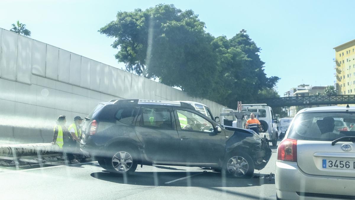 Accidente en la Avenida Marítima en Las Palmas de Gran Canaria