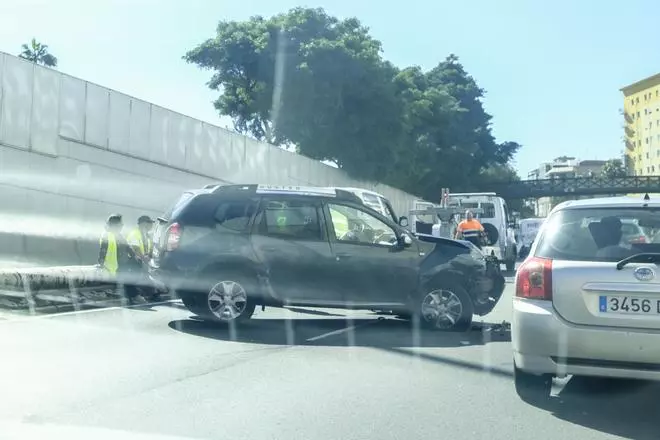 Accidente en la Avenida Marítima en Las Palmas de Gran Canaria