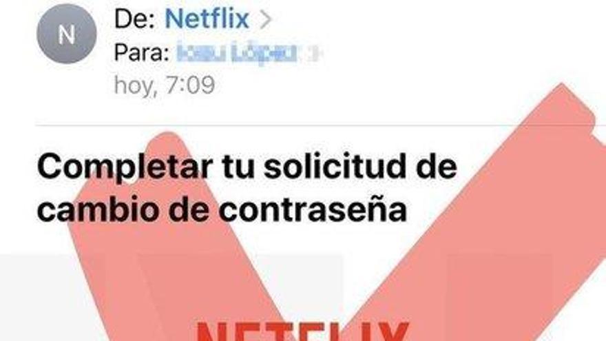 La Policía alerta de casos de phishing falseando el nombre de Netflix