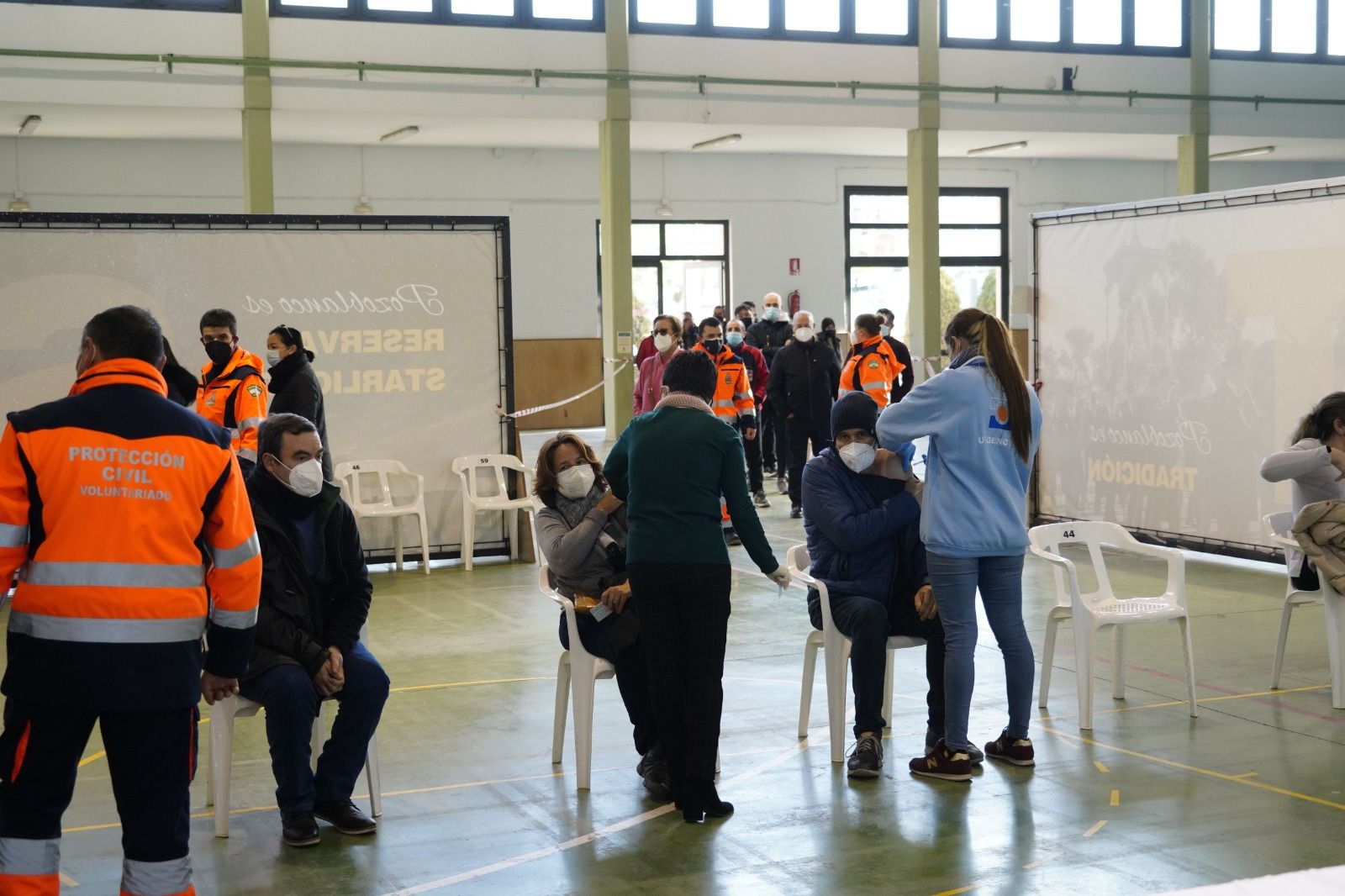 Vacunación masiva sin cita contra el covid en Pozoblanco