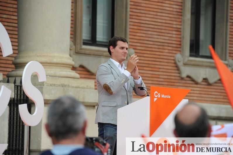 Albert Rivera, líder de Ciudadanos, en Murcia