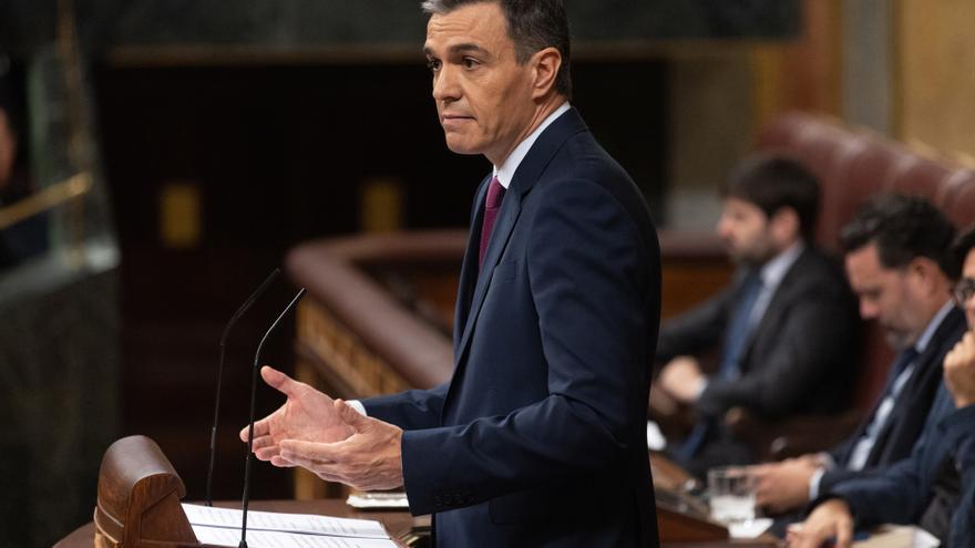 Sánchez presenta en el Congreso su Gobierno con las fuerzas progresistas, nacionalistas e independentistas como único freno contra la extrema derecha