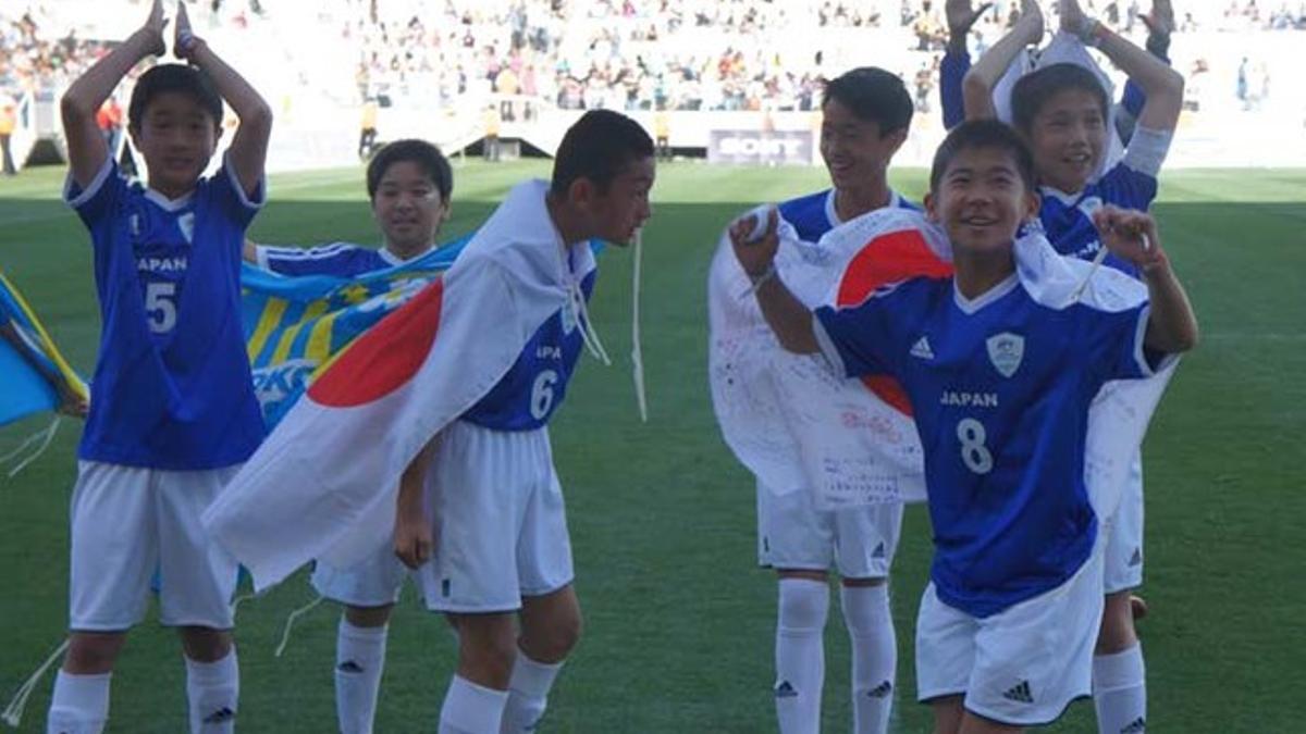 Los japoneses celebraron su triunfo