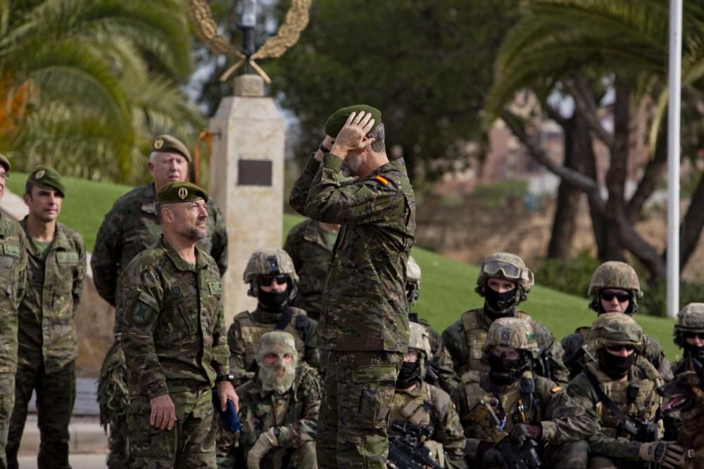 El Rey Felipe VI sigue desde Alicante varias maniobras del Mando de Operaciones Especiales