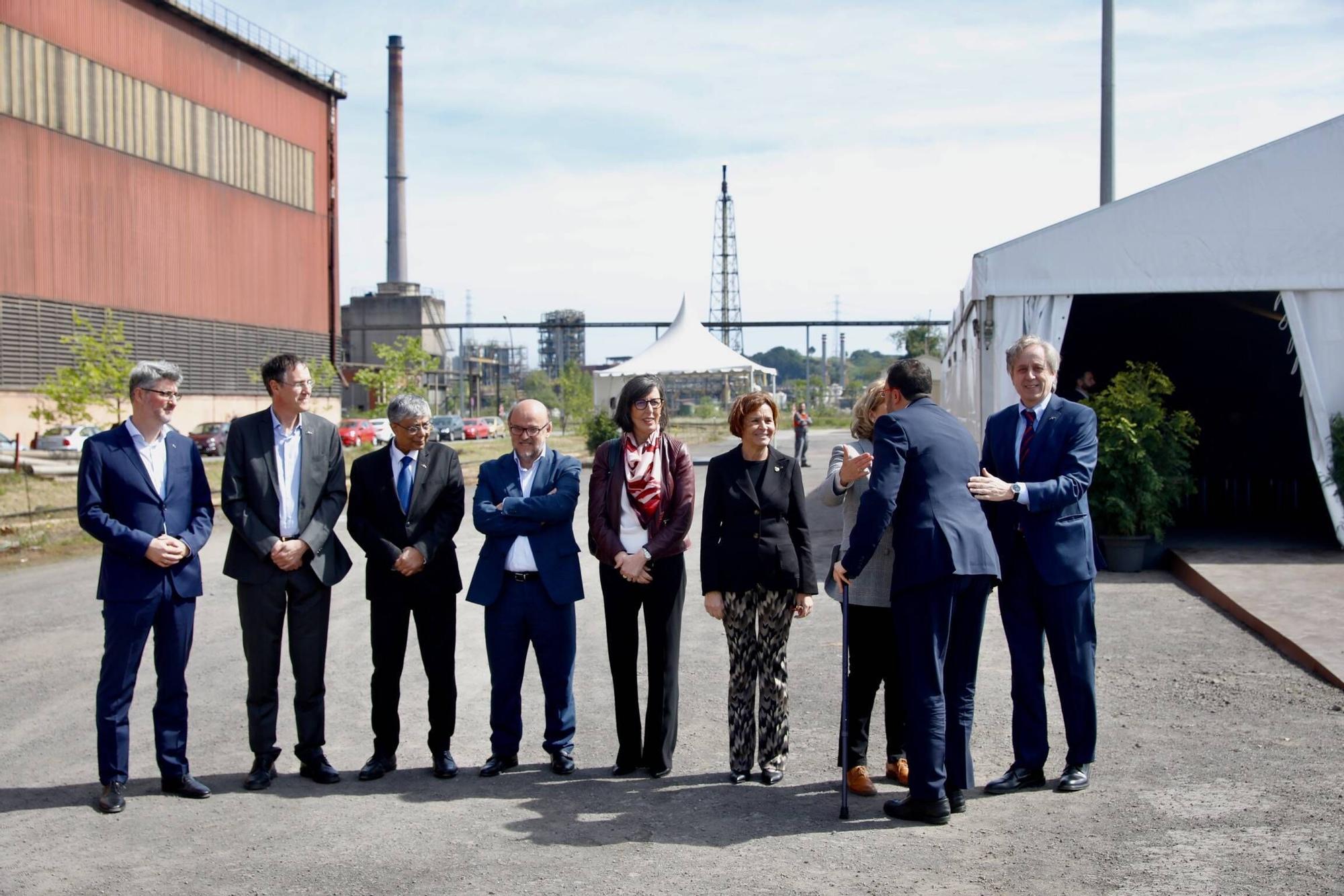 EN IMÁGENES: Así fue la inauguración de las obras para el horno eléctrico hídribido de Arcelor en Gijón