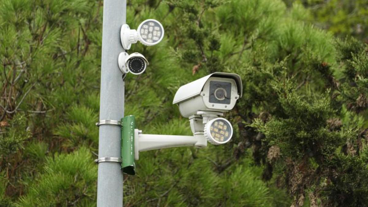 Camaras de seguridad en la vía pública en Premià de Mar.
