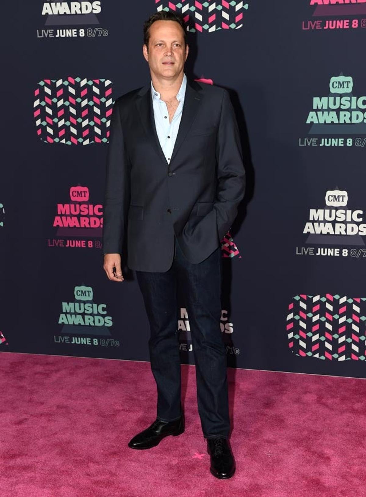 Vince Vaughn, en la alfombra rosa de los CMT Music Awards 2016.