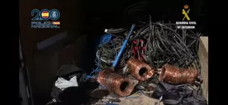 Cae una banda de butroneros que robó casi 600.000 € en cobre en Alicante y otras tres provincias