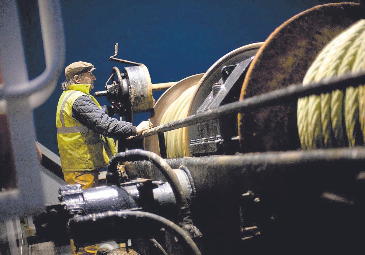 Jornada de pesca de xarda, en una imagen de archivo.