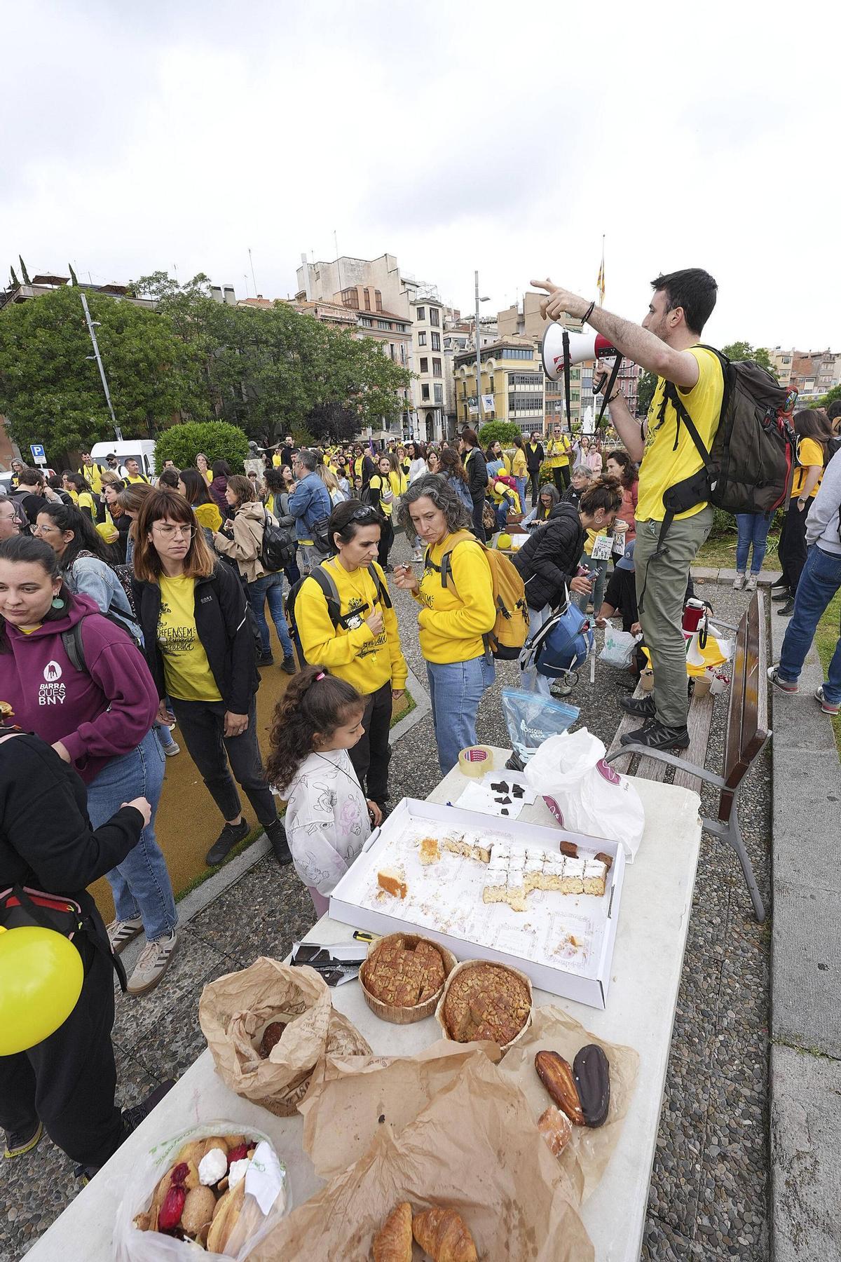 Les imatges de la protesta dels docents a la ciutat de Girona Les imatges de la protesta dels docents a la ciutat de Girona