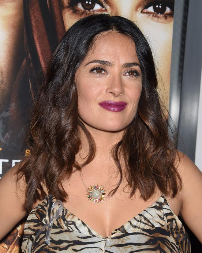 El llamativo look de Salma Hayek, al detalle