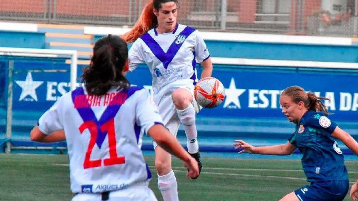 Valentina en un partido.